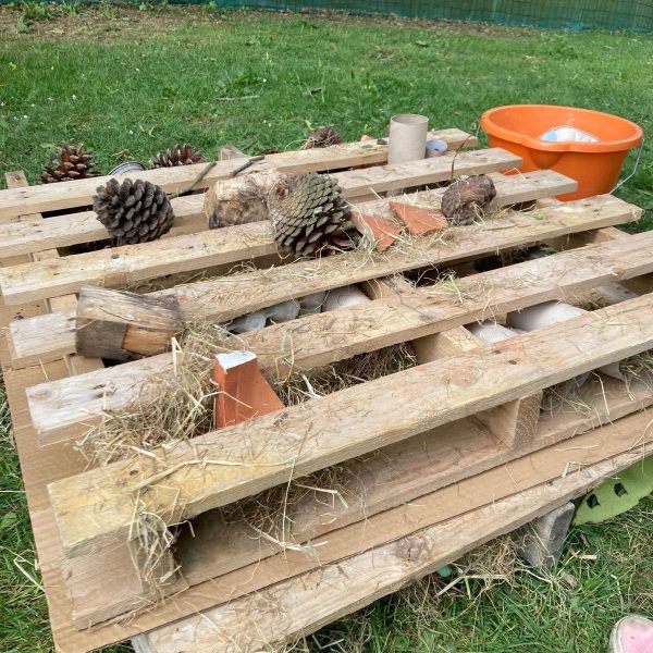 Making our bug hotel